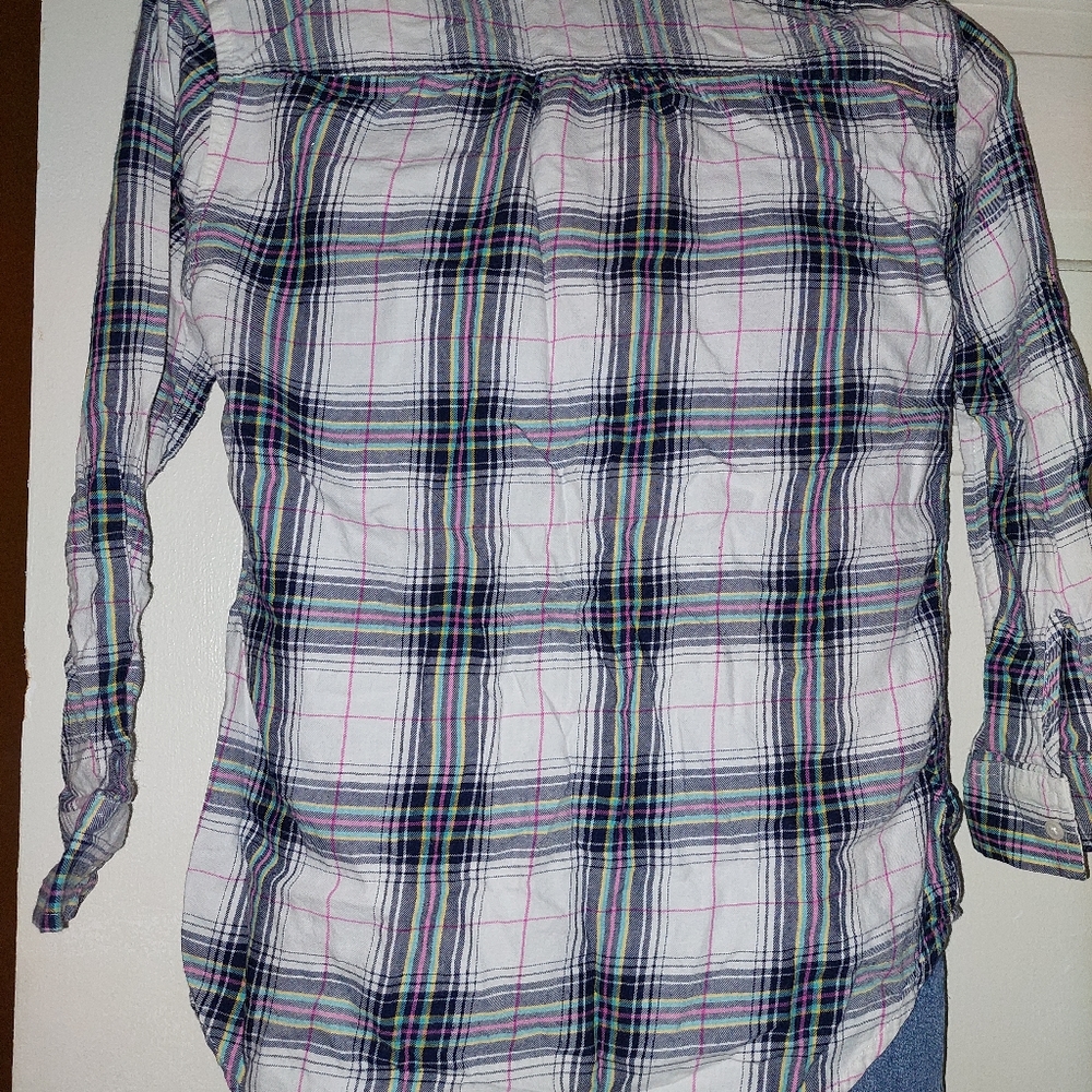 ✨️OUTFIT BUNDLE-Arizona Plaid Shirt w/sequin AND Total Girl Jeans sequin, Size:L - Picture 8 of 16